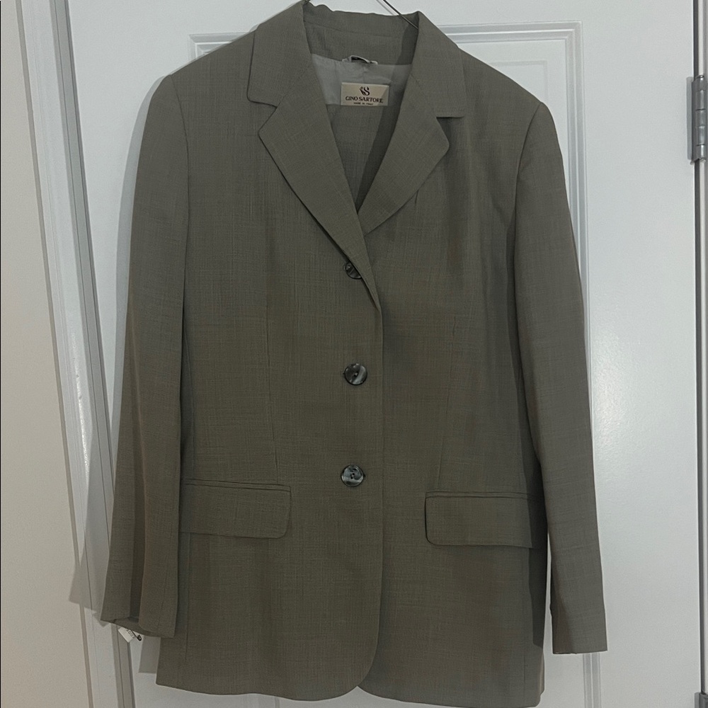 Gino Sartore Olive Blazer with matching pants
